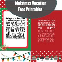 National Lampoon's Christmas Vacation Free Printables